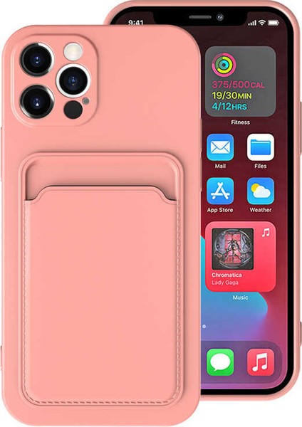 iPhone 12 Pro - Uyumlu ​​appfube Ofix Kapak-Pembe