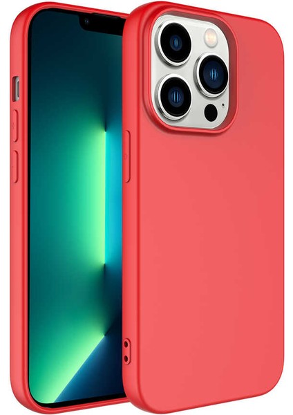 iPhone 14 Pro Max - Uyumlu Appfube Kamera Korumalı Mara Lansman Kapak-Kırmızı