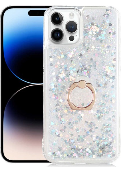 iPhone 14 Pro Max - Uyumlu Appfube Milce Kapak-Gümüş
