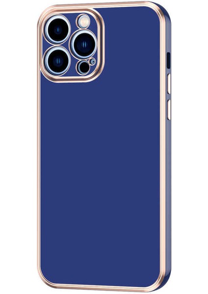 iPhone 12 Pro Max - Uyumlu Appfube Bark Kapak-Lacivert