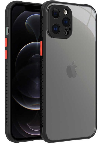 iPhone 12 Pro Max - Uyumlu ​​appfube Kaff Kapak-Siyah