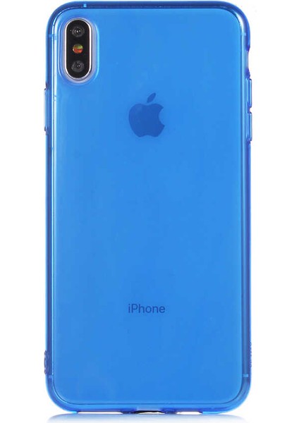iPhone Xs Max 6.5 - Uyumlu Appfube Mun Silikon-Lacivert