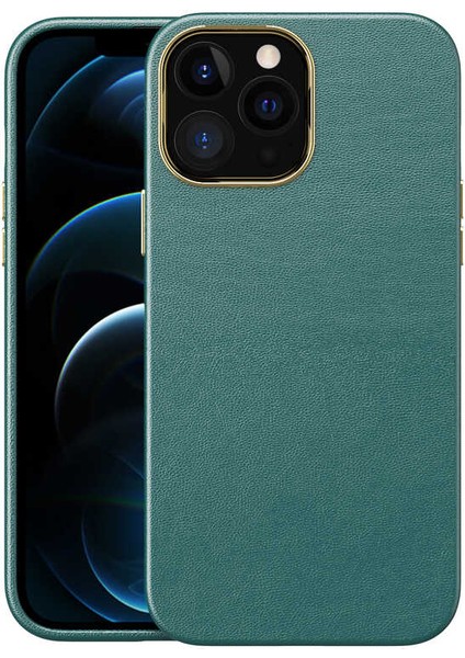 iPhone 13 Pro Max - Uyumlu Appfube Natura Kapak-Yeşil
