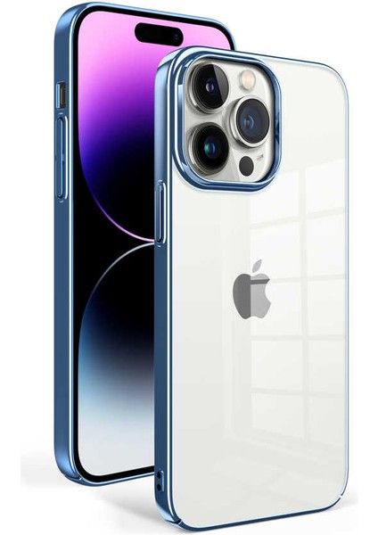 iPhone 14 Pro Max - Uyumlu Appfube Sun Kapak-Mavi Açık