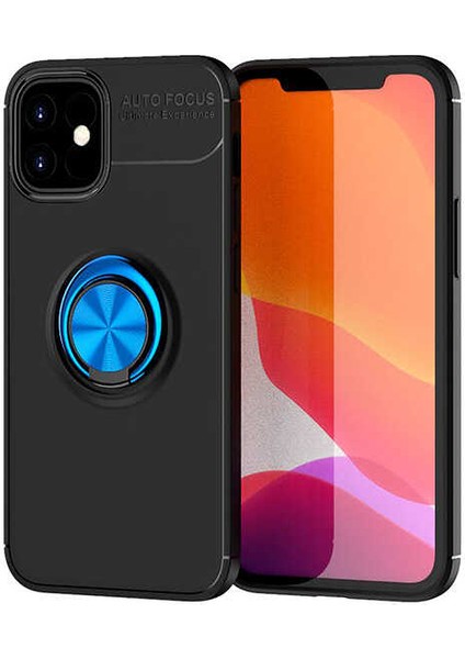 iPhone 12 Mini - Uyumlu Appfube Ravel Silikon Kapak-Siyah-Kırmızı