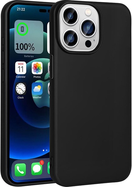 iPhone 15 Pro Max - Uyumlu Appfube Premier Silikon Kapak-Siyah