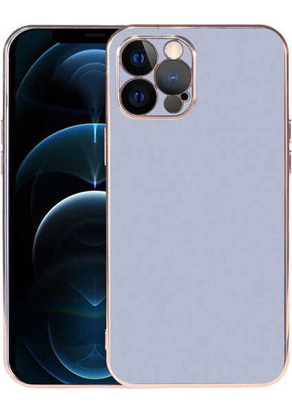 iPhone 12 Pro Max - Uyumlu Appfube Viyana Kapak-Mavi Açık