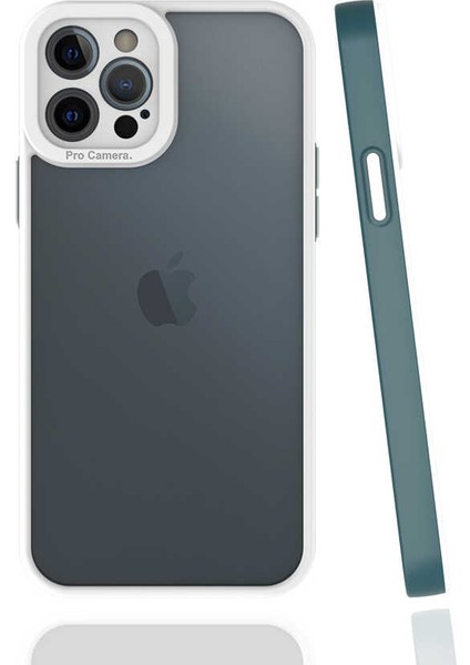 iPhone 12 Pro Max - Uyumlu Appfube Mima Kapak-Koyu Yeşil