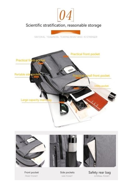 Erkek Su Geçirmez Oxford Sırt Çantası (Yurt Dışından) modelleri