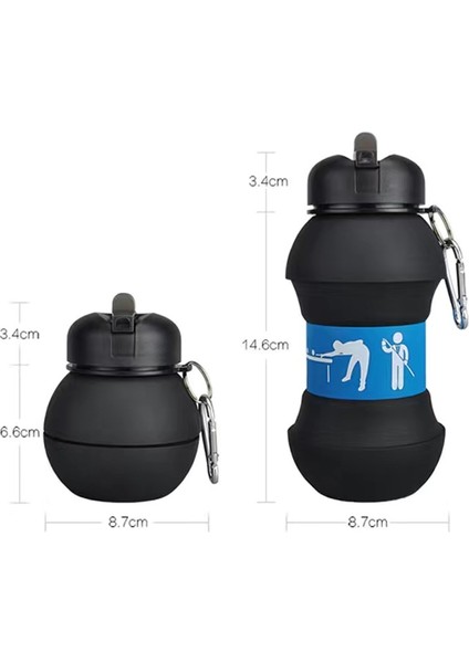 550ML Basketbol Şeklinde Çocuk Su Matarası (Yurt Dışından)