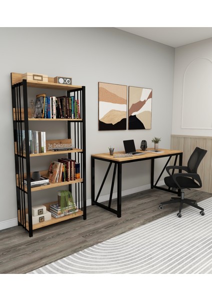 3E Dekorasyon Yapı Çalışma Masası Bilgisayar Masası Ofis Masası 60*160*73 Mdf