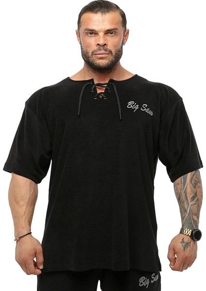 Bağcıklı Oversize Havlu Rag Top T-Shirt Bgsm 3343