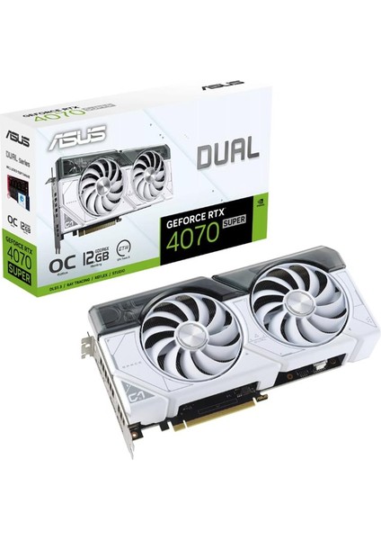 Geforce DUAL-RTX4070S-O12G-WHITE 12GB GDDR6X 192BIT Ekran Kartı