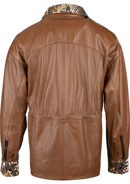 Kadın Hakiki Deri Taba Deri Mont 974 1970 Byn Derımont SK23/24 Taba