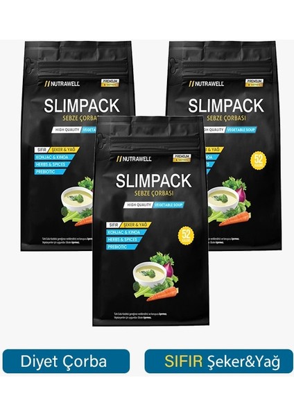 Slımpack Diyet Sebze Çorbası 3 Kutu