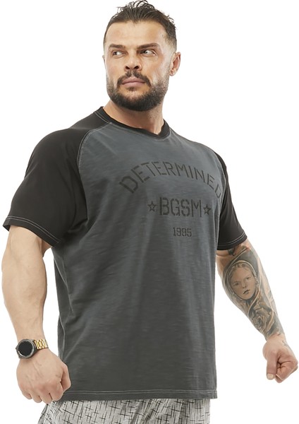 Reglan Kol Yıkamalı Spor T-Shirt Bgsm 3352