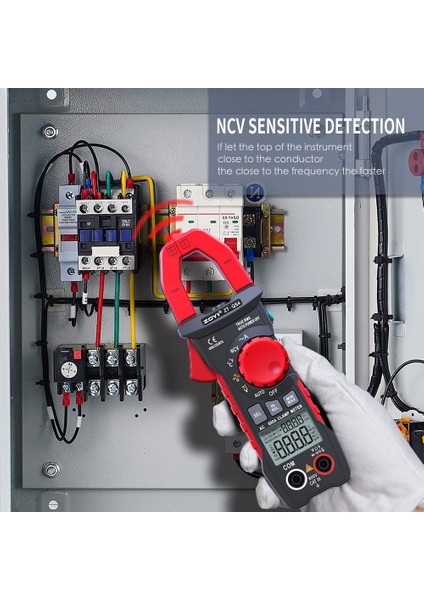 Zoyı Zt-Qs4 Ac 600A Digital Clamp Meter Multimeter Test Current Red Color True Rms Frequncy Diode 4000COUNT − 40M Resistance − Temperature Full Function (Yurt Dışından)