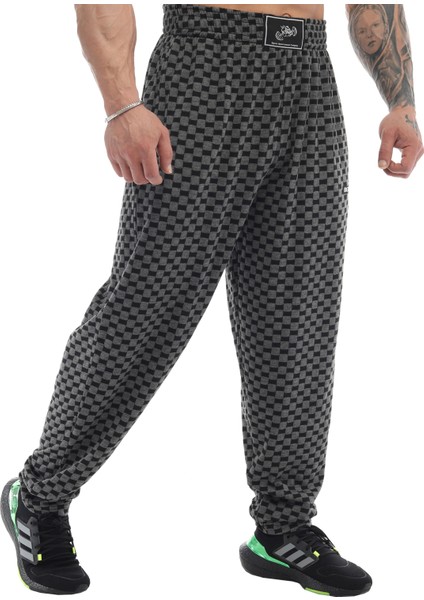 Loose Fit Eşofman Altı Damalı Spor Pantolon Bgsm PNT1371 fiyatları