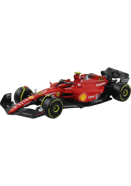 Bburago Ferrarii F1-75#55 Sebastian Vettel 2022 1/43 Pres Döküm Model Araba 36832 (Yurt Dışından)