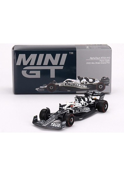 Alphatauri AT03#10 Pierre Gasly Formula 1 F1 Abu Dhabi Gp (2022) True Scale Minyatürler Tarafından Sınırlı Üretim 1/64 Pres Döküm Model Araba MGT00539 (Yurt Dışından)