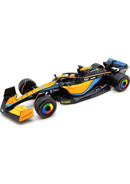 1:43 2022 F1 Mclaren MCL36 #3 Daniel Ricciardo #4 Lando Norris Alaşım Lüks Araç Pres Döküm Arabalar Model Oyuncak (2022 MCL36 #3 Ciltli) (Yurt Dışından)