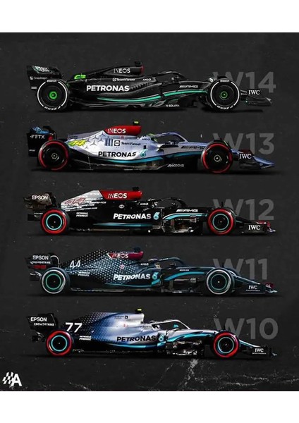 1/43 Bburago 1:43 Mercedes-Amg Petronas F1 Takımı W14 2023 44 # Lewis Hamilton F1 63 # George Russell Alaşım Araba Döküm Modeli Koleksiyonu Hediye (W14 63 # W/sürücü) (Yurt Dışından) fiyatları