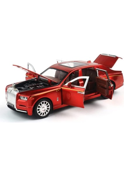 1: 32 Rolls Royce Phantom Alaşım Sesli ve Işıklı Echo Araba Model Oyuncak, Çocuklar ve Erkek Çocuklar Için 6 Yapraklı Kapı Açma Hediyesi, Koleksiyonluk (Kırmızı) (Yurt Dışından)