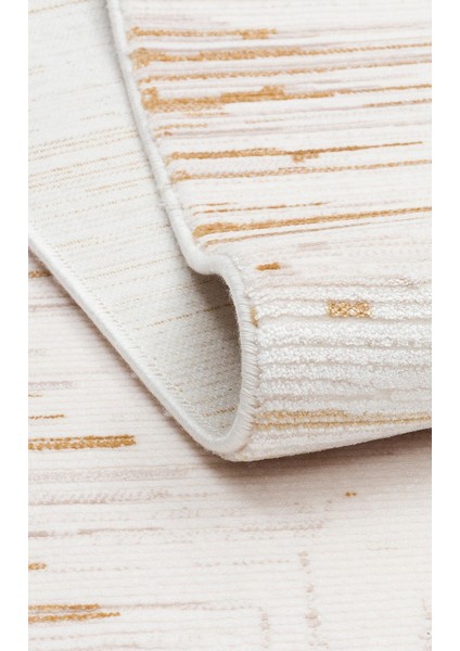 Lykıa Lky 01 Cream Gold Sade ve Modern Yumuşak Akrilik Makine Halısı indirimleri
