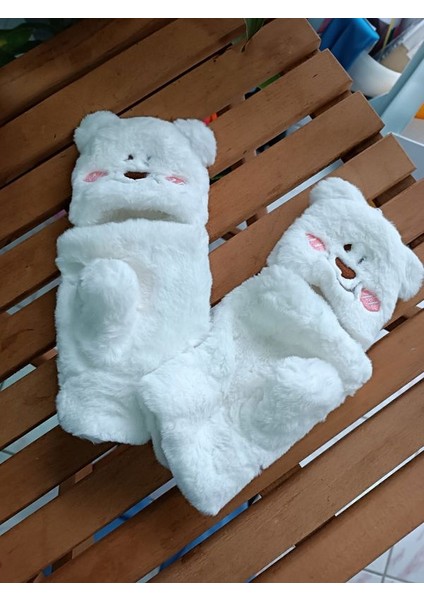 Peluş Tüylü Yetişkin Çocuk Uyumlu Eldiven