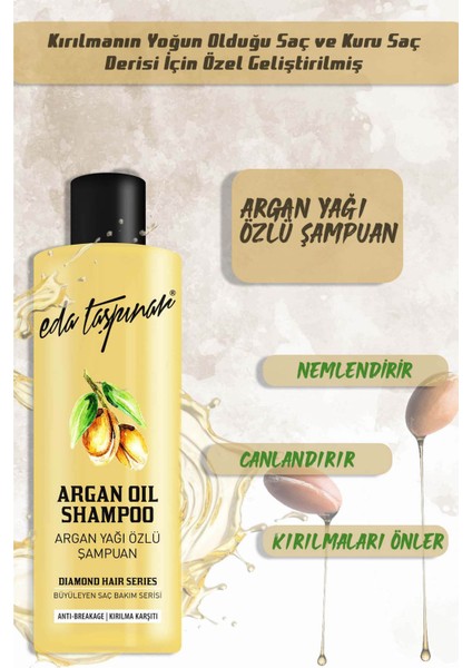 Eda Taşpınar Argan Oil Argan Yağı Özlü Şampuan 400 ml