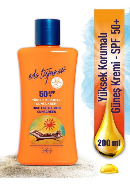 Eda Taşpınar Yüksek Korumalı Güneş Kremi SPF 50+ 200 ml