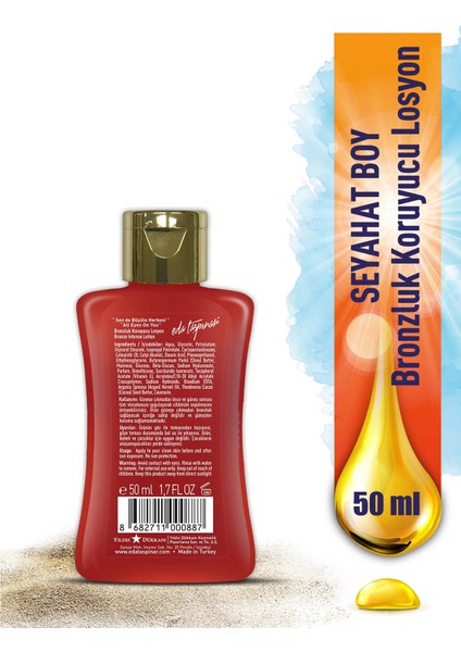 Eda Taşpınar Mini Seyahat Boy 50 ml Bronzluk Koruyucu Losyon