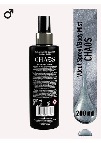 Chaos Eau De Mist 200 ml