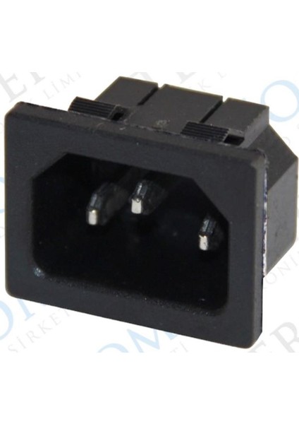 C14 Power Soket Erkek Kulaksız As-04 (IC-212B) (4434)