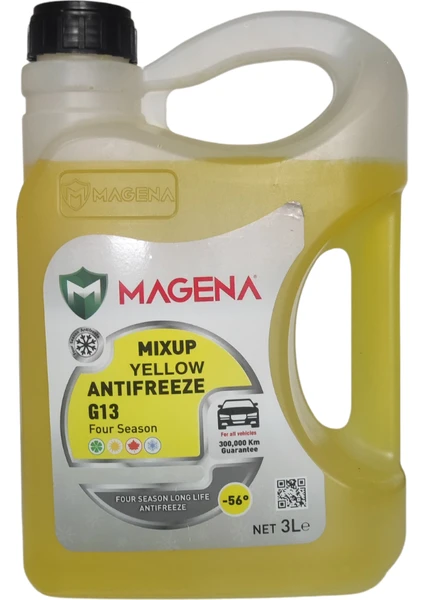 Mix Up Yellow Sarı Antifriz G13 3 Litre ( Üretim Yılı : 2024 )