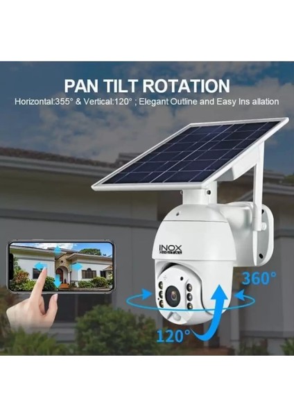 2mp Su Geçirmez 4g Sim Kart Destekli Ptz Bulut Kayıt Destekli Solar Kamera fiyatları