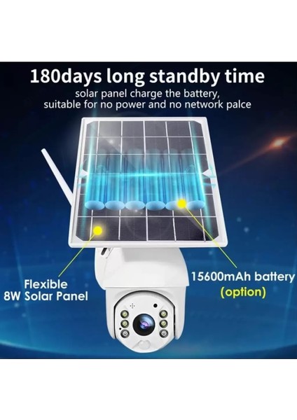 2mp Su Geçirmez 4g Sim Kart Destekli Ptz Bulut Kayıt Destekli Solar Kamera modelleri