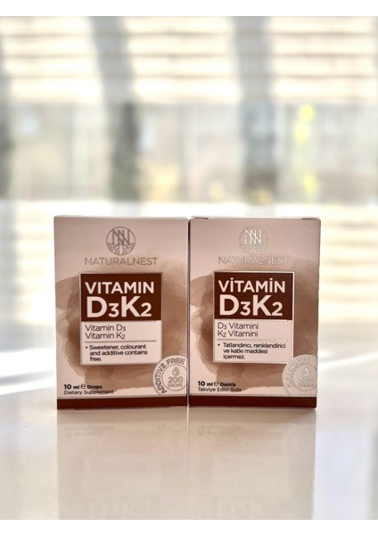 Vitamin D3 K2 Damla 10 ml Sprey 2’li Set