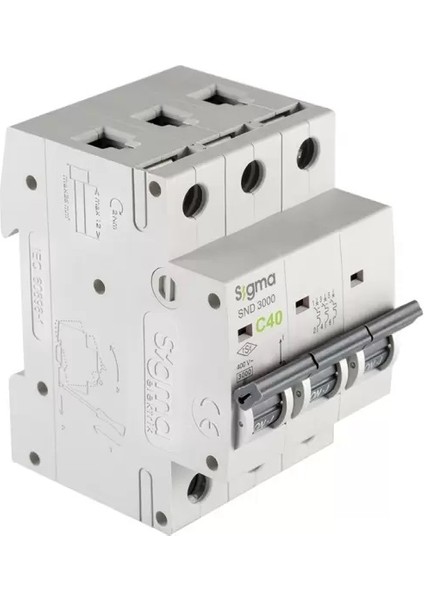 3X40A 3ka C Tip Otomatik Sigorta