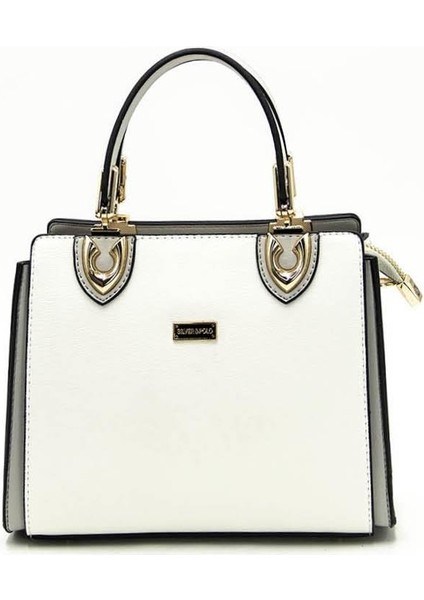 Beyaz - A.gri SP1133 Kadın El Çantası modelleri