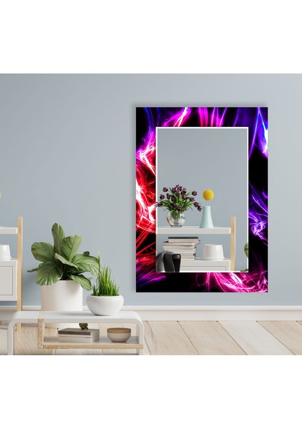 Soyut Desenli Temperli Cam Duvar Aynası fırsatları