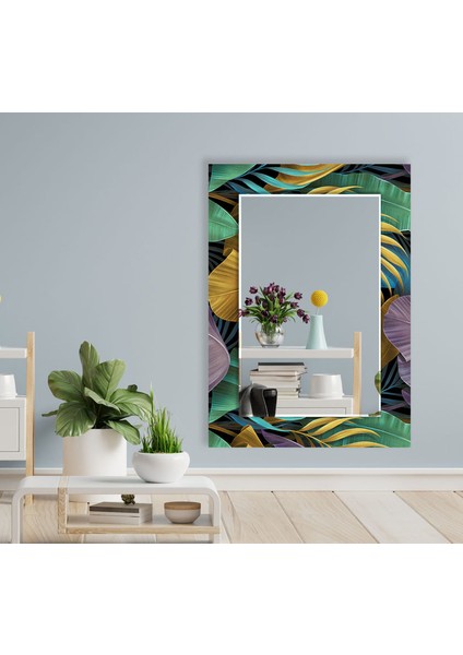 Soyut Desenli Temperli Cam Duvar Aynası indirimleri