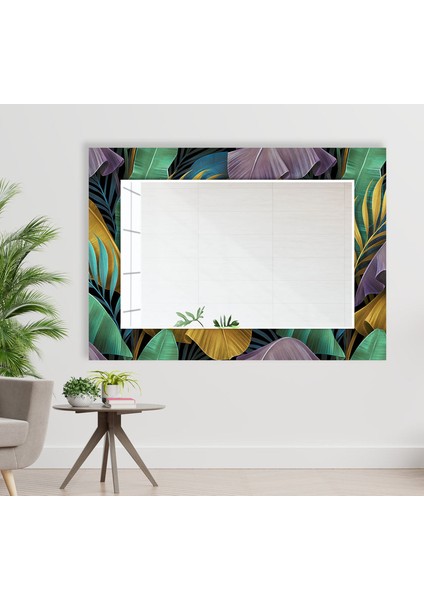 Soyut Desenli Temperli Cam Duvar Aynası modelleri