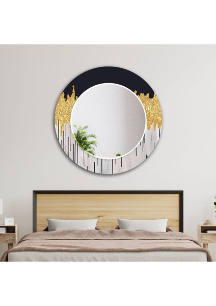 Mermer Desenli Temperli Cam Duvar Aynası modelleri