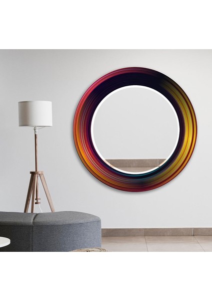 Soyut Desenli Temperli Cam Duvar Aynası fırsatları