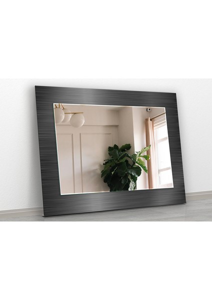 Soyut Desenli Temperli Cam Duvar Aynası