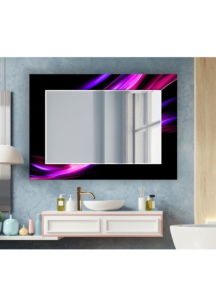 Soyut Desenli Temperli Cam Duvar Aynası fırsatları