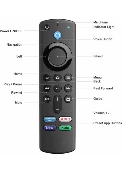 3nd Gen 4K Tv Için L5B83G Sesli Bluetooth Uzaktan Kumanda (Yurt Dışından)