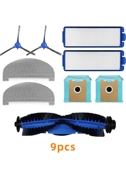 Eufy G40/G40HYBRID+ Robot Süpürge Için Ana Fırça + Yan Fırça + Toz Torbası + Paspas Bezi + Filtre Aksesuarları (Yurt Dışından)