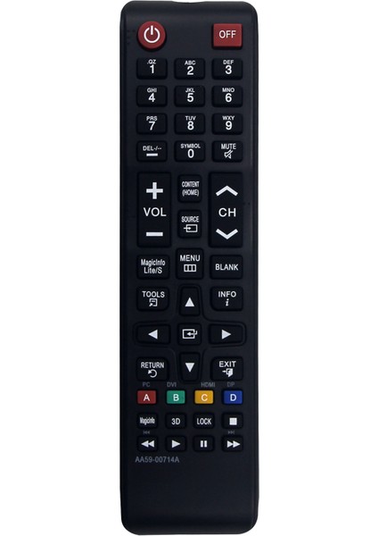 Samsung Monitör Ekranı DE40C DE46C DE55C ED32C ED32D ED40C ED40D ED46C ED46D ED55C ED55D ED65C ED65D ED75C ED75D LE32C LE46C LE55C Için Uzaktan Kumanda AA59-00714A (Yurt Dışından)